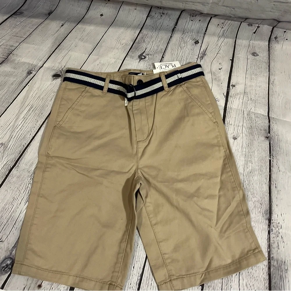 Children's Place Boys' Belted Chino Shorts NWT